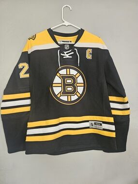 Boston Bruins Womens Reebok NHL Hockey Jersey - Black & Yellow